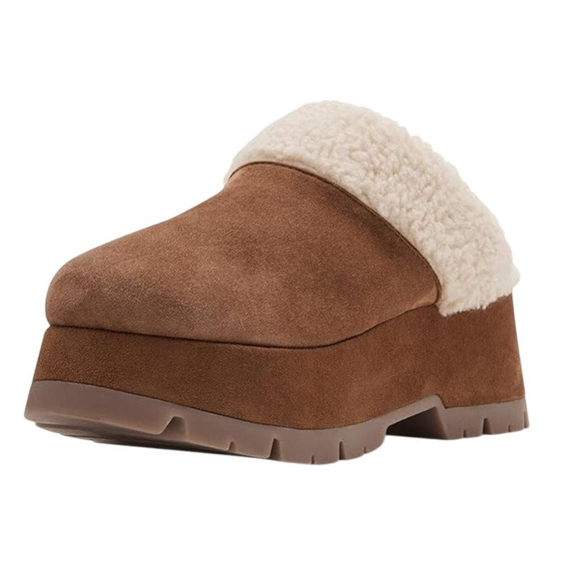 Steve Madden Womens Juney Clogs US 8 Chestnut Brown Vegan Suede Slip On NIB