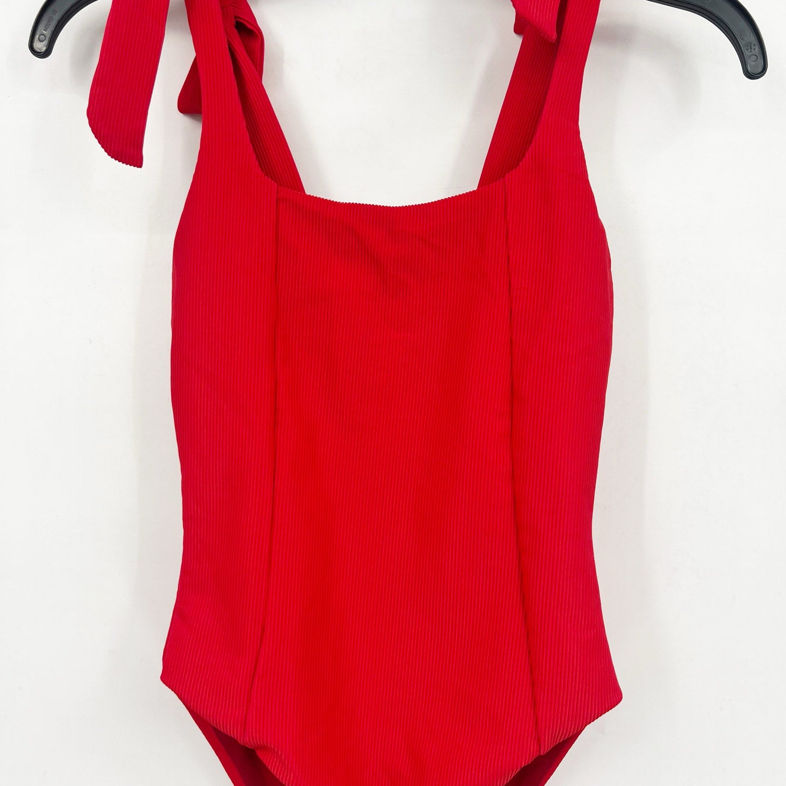 BEACH RIOT Womens Sydney One Piece Swimsuit XS Red Tie Strap NO BELT NWT