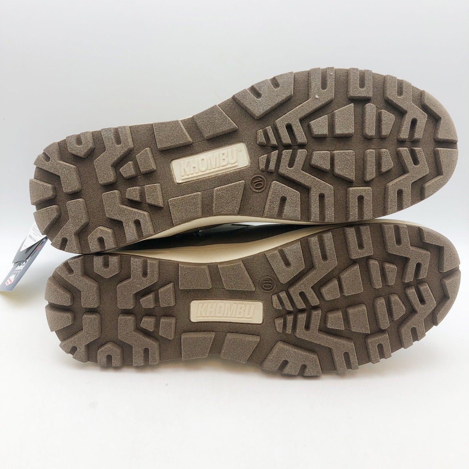 Khombu Womens Sarah Winter Boots Size 10 Taupe Grey Water-Repellant NIB