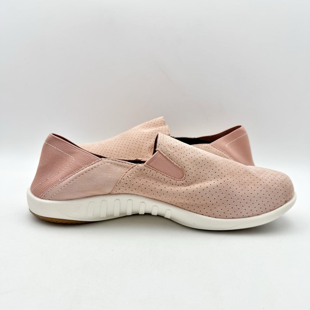 Spenco Waco Womens Siesta Convertible Slip On Shoes Size 9.5 Wide Pink Suede NIB
