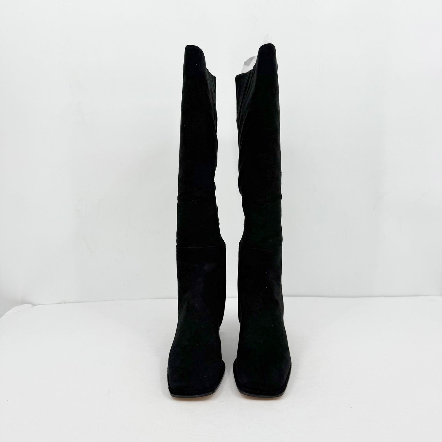 Sam Edelman Womens Issabel Heeled Knee High Boots US 11 M EU 42 Black Suede NIB