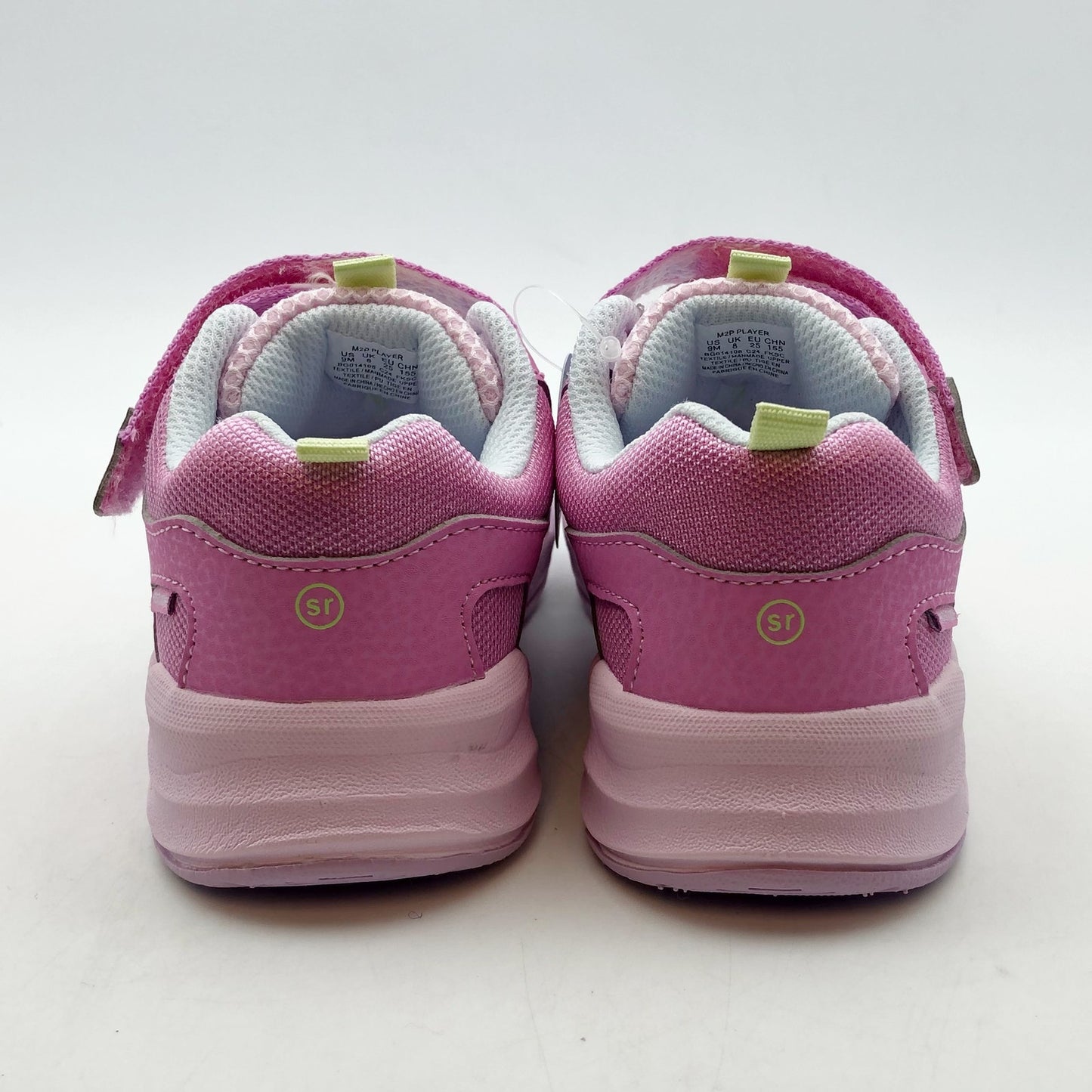 Stride Rite Girls Made To Play Sneaker Size 1.5 Light Pink Kids Shoe NIB