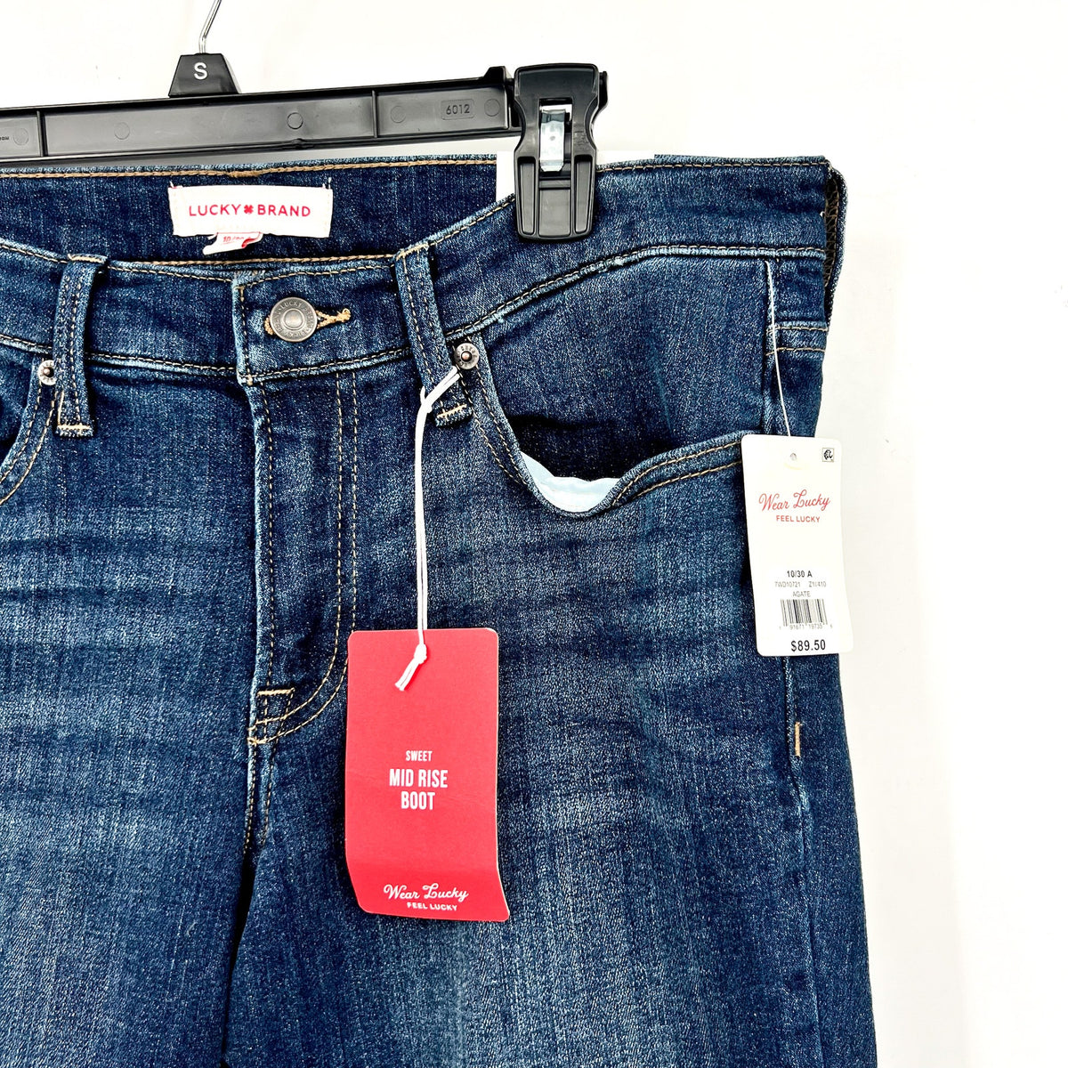 Lucky Brand Womens Sweet Bootcut Jeans 10/30 Blue Agate Mid Rise Stretch NWT
