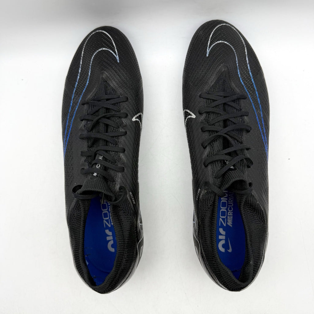 Nike Mens Zoom Mercurial Vapor 15 Pro FG Soccer Cleats US 12 Black Blue NWOB