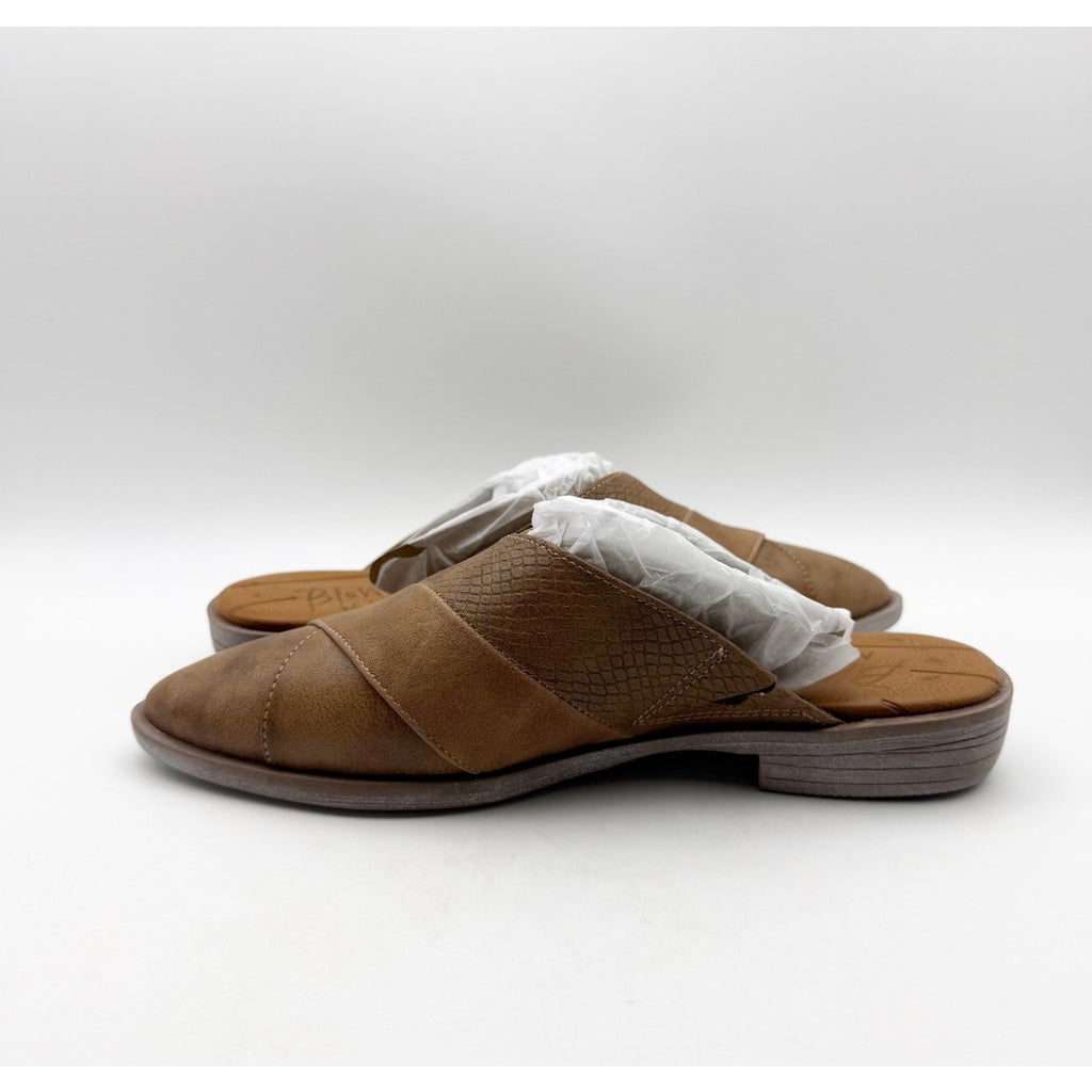 Blowfish Malibu Womens Hazel Mules Size 7 M EU 37.5 Brown Vegan Leather NIB