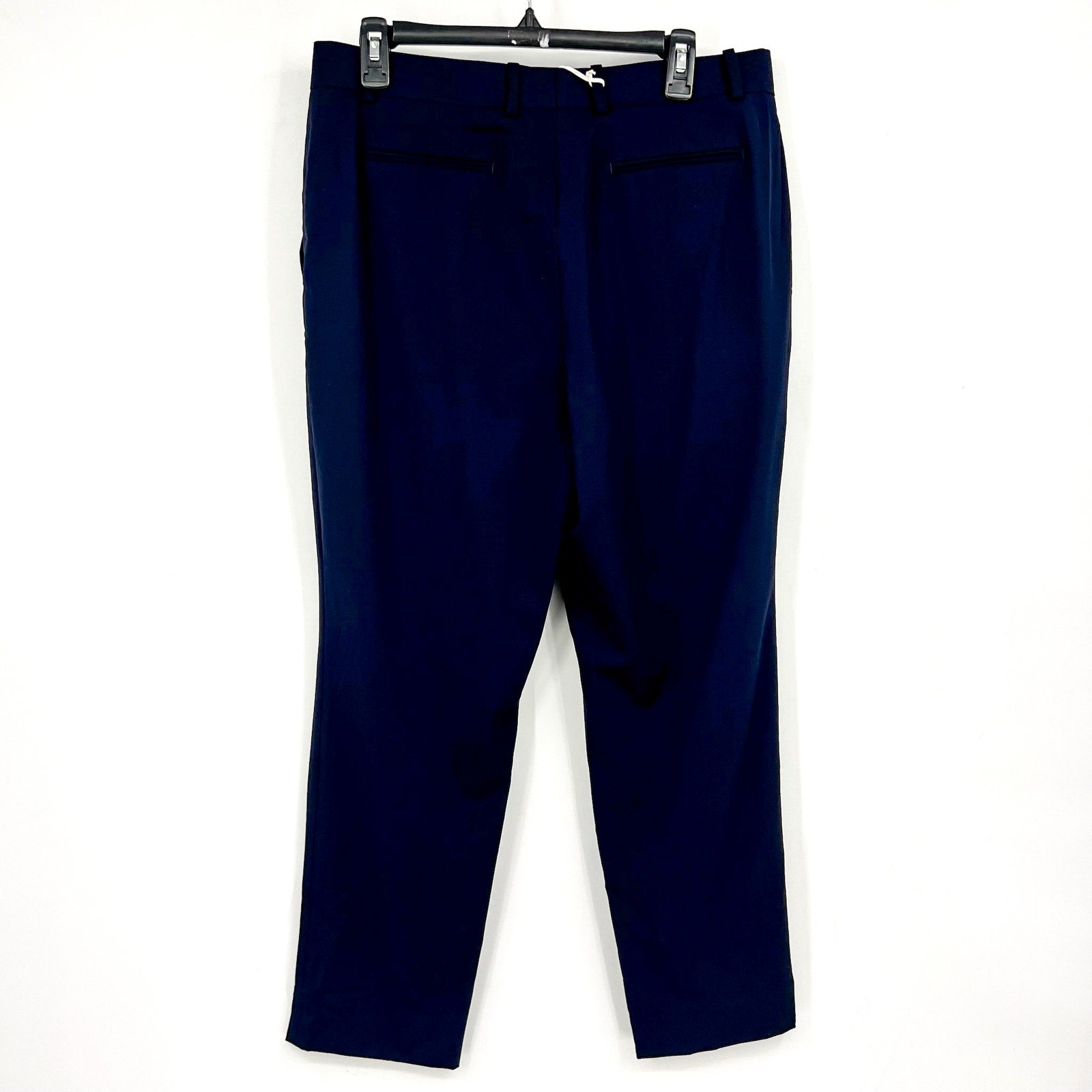 EVERLANE Women's The Italian GoWeave Crop Trouser Pants Size 10 Navy Blue NWT