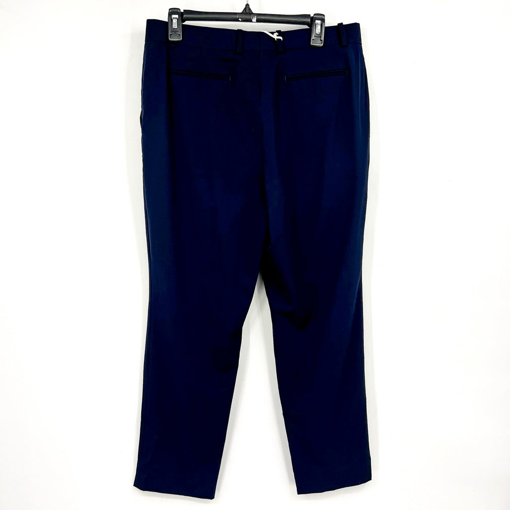 EVERLANE Women's The Italian GoWeave Crop Trouser Pants Size 10 Navy Blue NWT