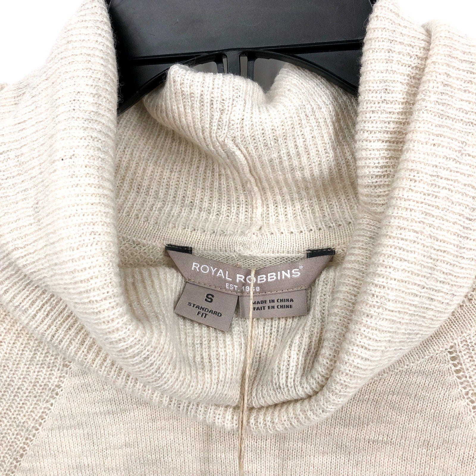 ROYAL ROBBINS Women's Westlands Sweater Small Cream Merino Wool NWT