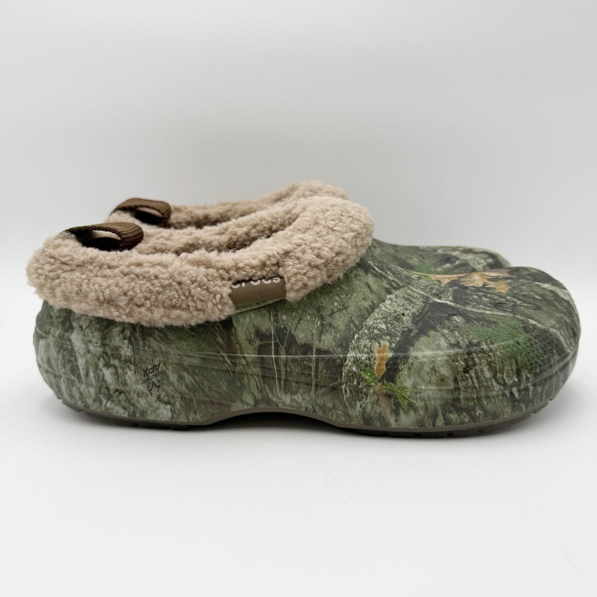 Crocs Mens Classic Lined Shorty Clogs Size 11 Real Tree Green Camo NWT