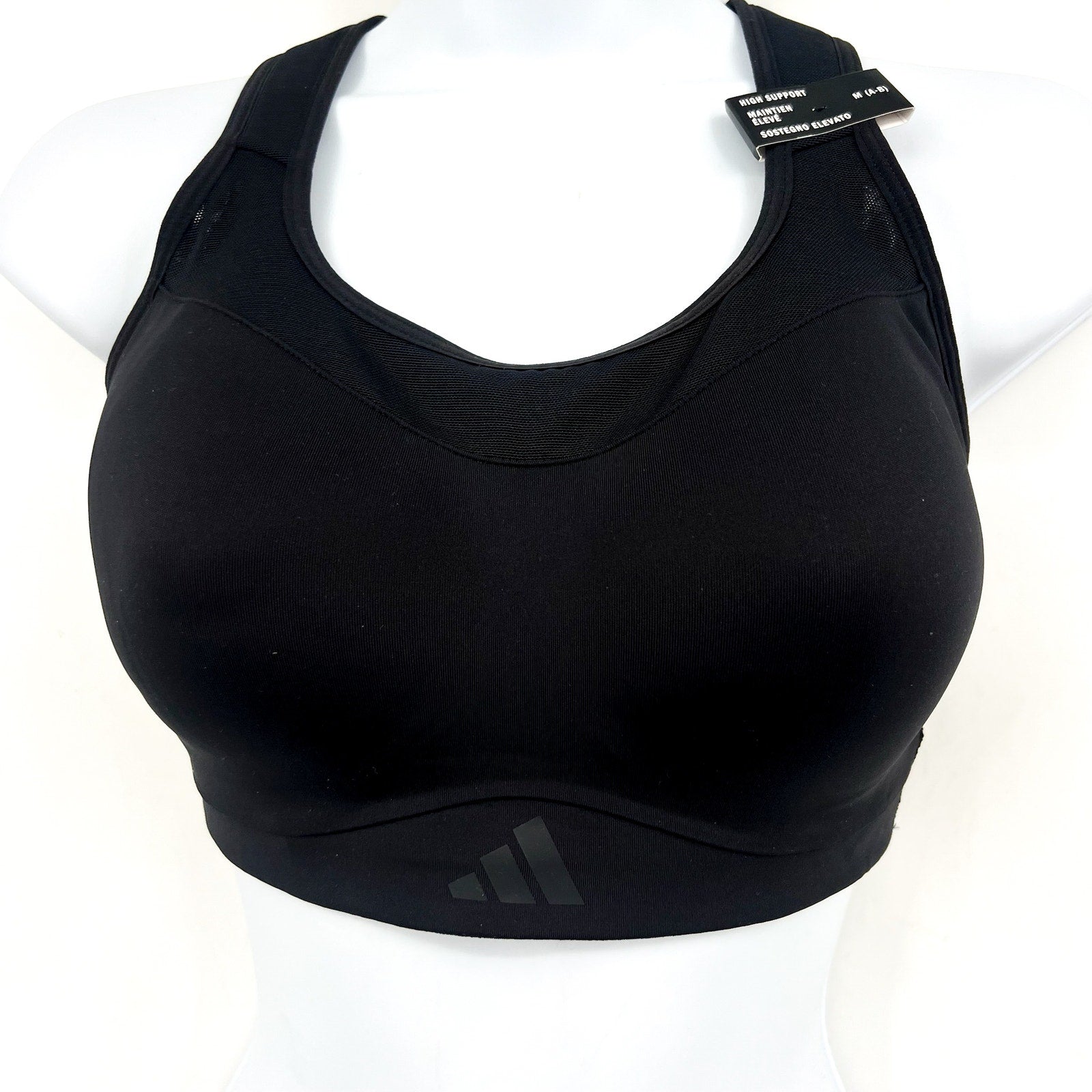 ADIDAS Women's TLRD Impact Training High-Support Bra M A-B Black NWT