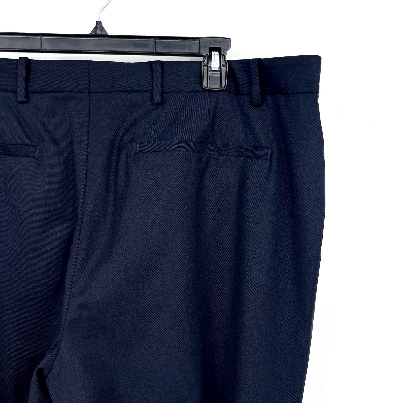 EVERLANE Men's The Italian Wool Pants 40x32 Navy Blue Flat Front Trousers NWT