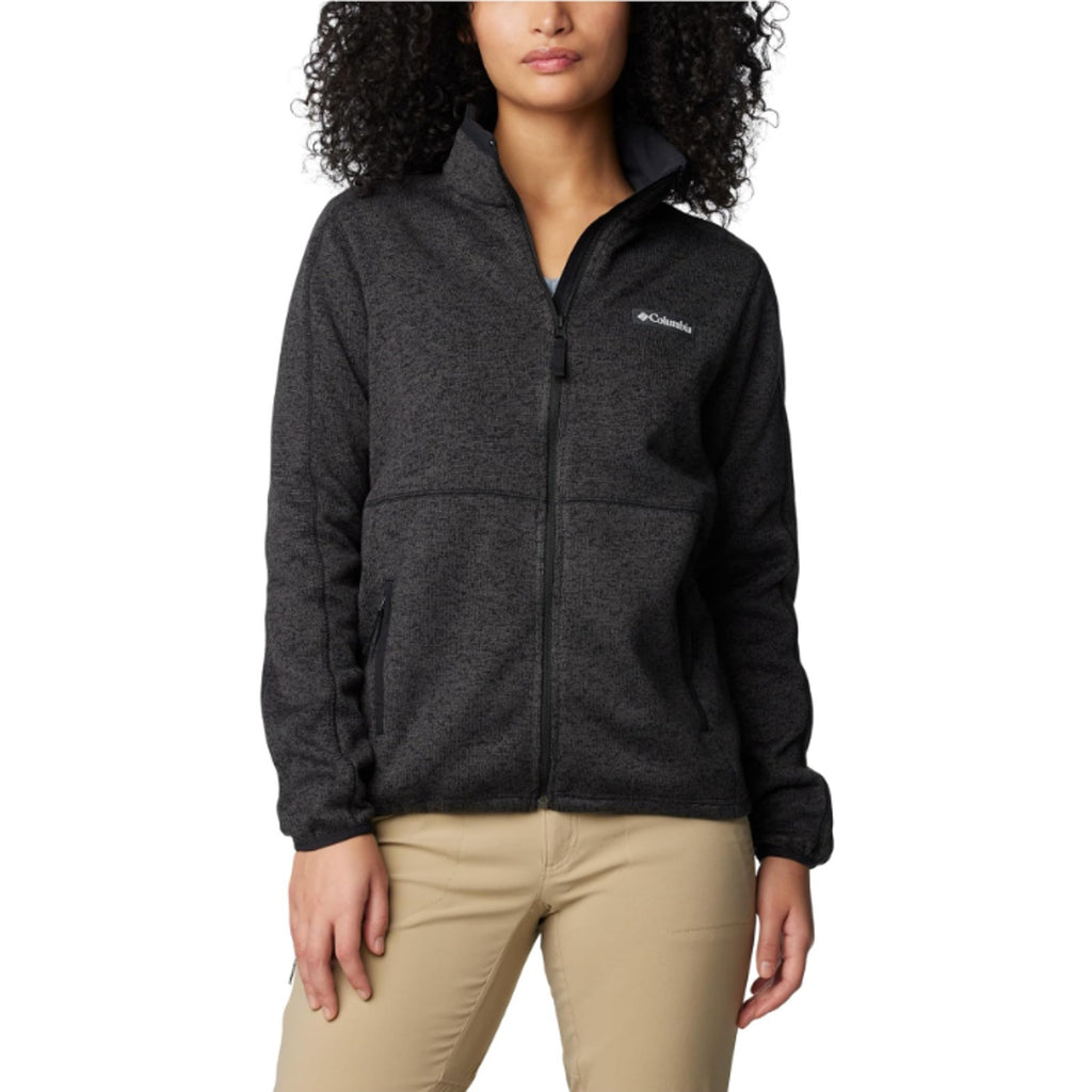 Columbia Womens Sweater Weather Full Zip II Jacket Large Heather Black NWT