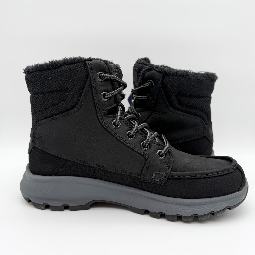 Helly Hansen Mens Garibaldi V3 Winter Boots US 9 Black Leather WP Insulated NWOB