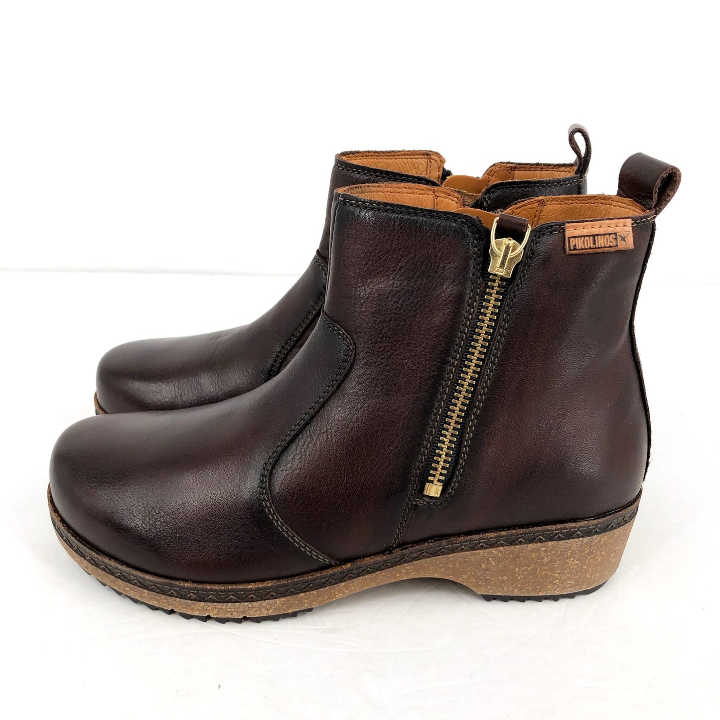 PIKOLINOS Womens W0W-8988 Granada Ankle Boots EU 36 US 6 Brown Leather NIB