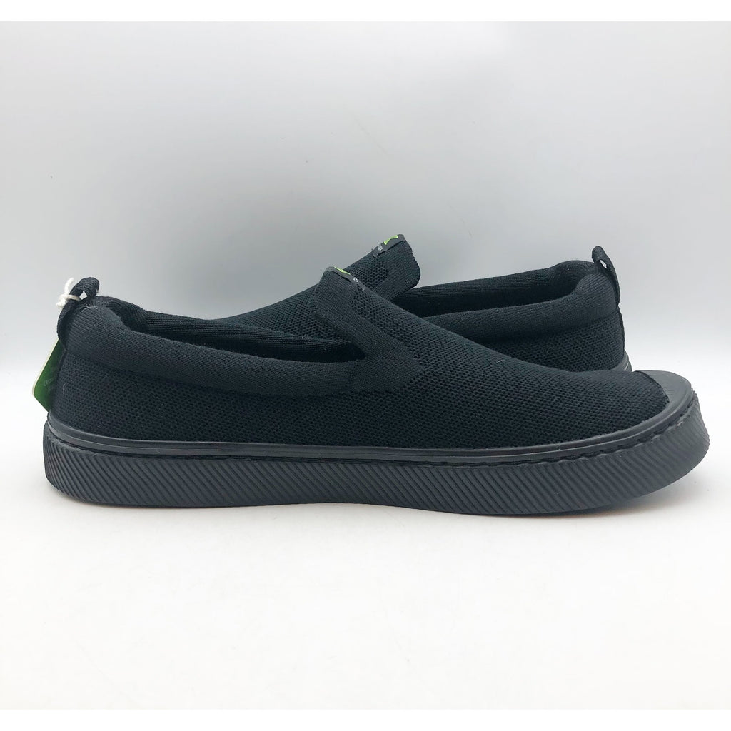 Cariuma Men's IBI Slip On Sneakers Size 13 All Black Knit Bamboo NIB