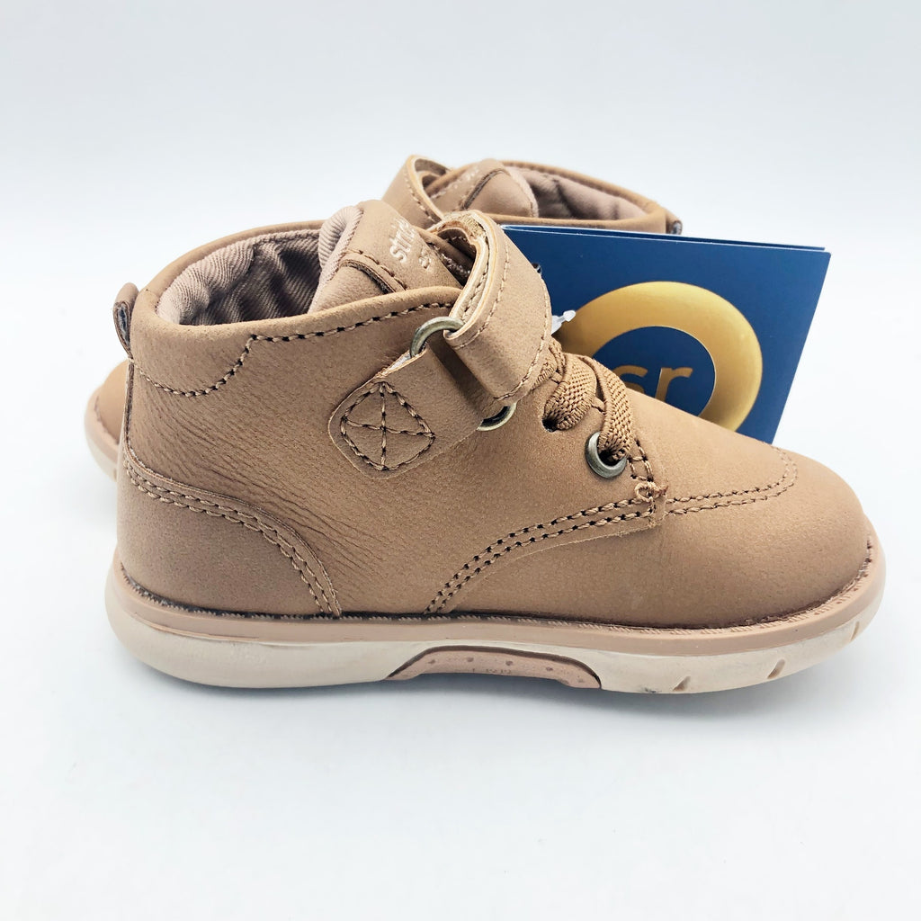 Stride Rite SRT Quinn Hazel Boy Boots Size 5 Brown Kids Shoes NIB