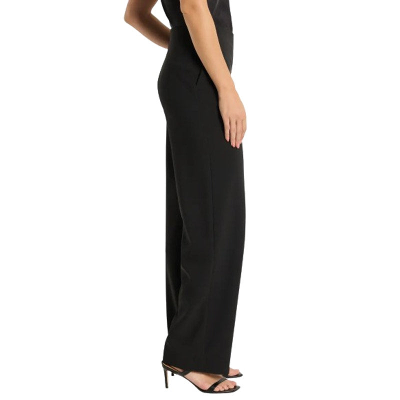 NIC + ZOE Women's Lenox Wide Leg Dress Pants Large US 12-14 Black Stretch NWT