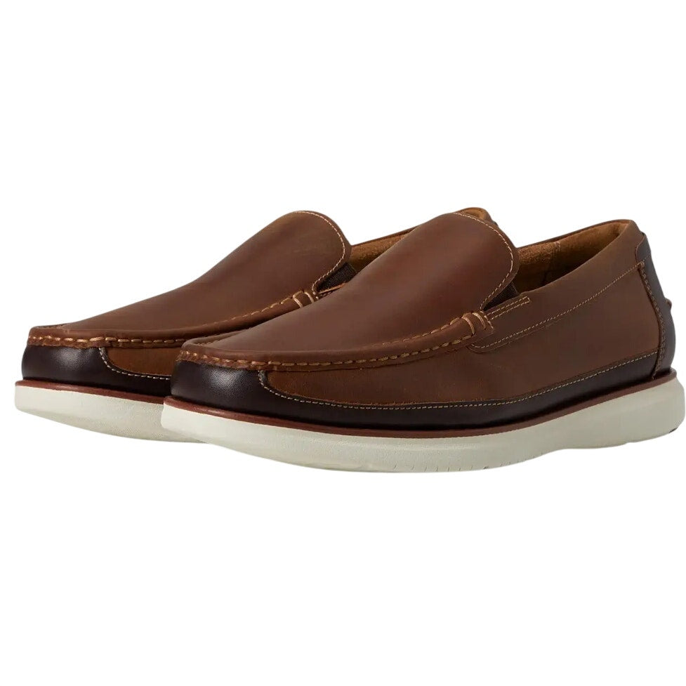 Florsheim Mens Tropics Moc Toe Venetian Loafers US 10.5 Wide Brown Leather NWOB