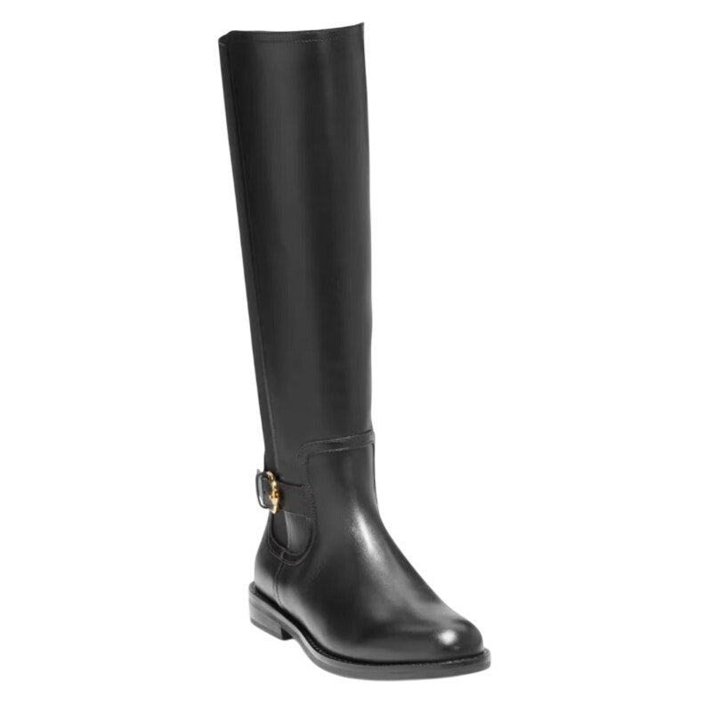 Cole Haan Womens Celestina Knee High Boots Size 8.5 M EU 39 Black Leather NIB