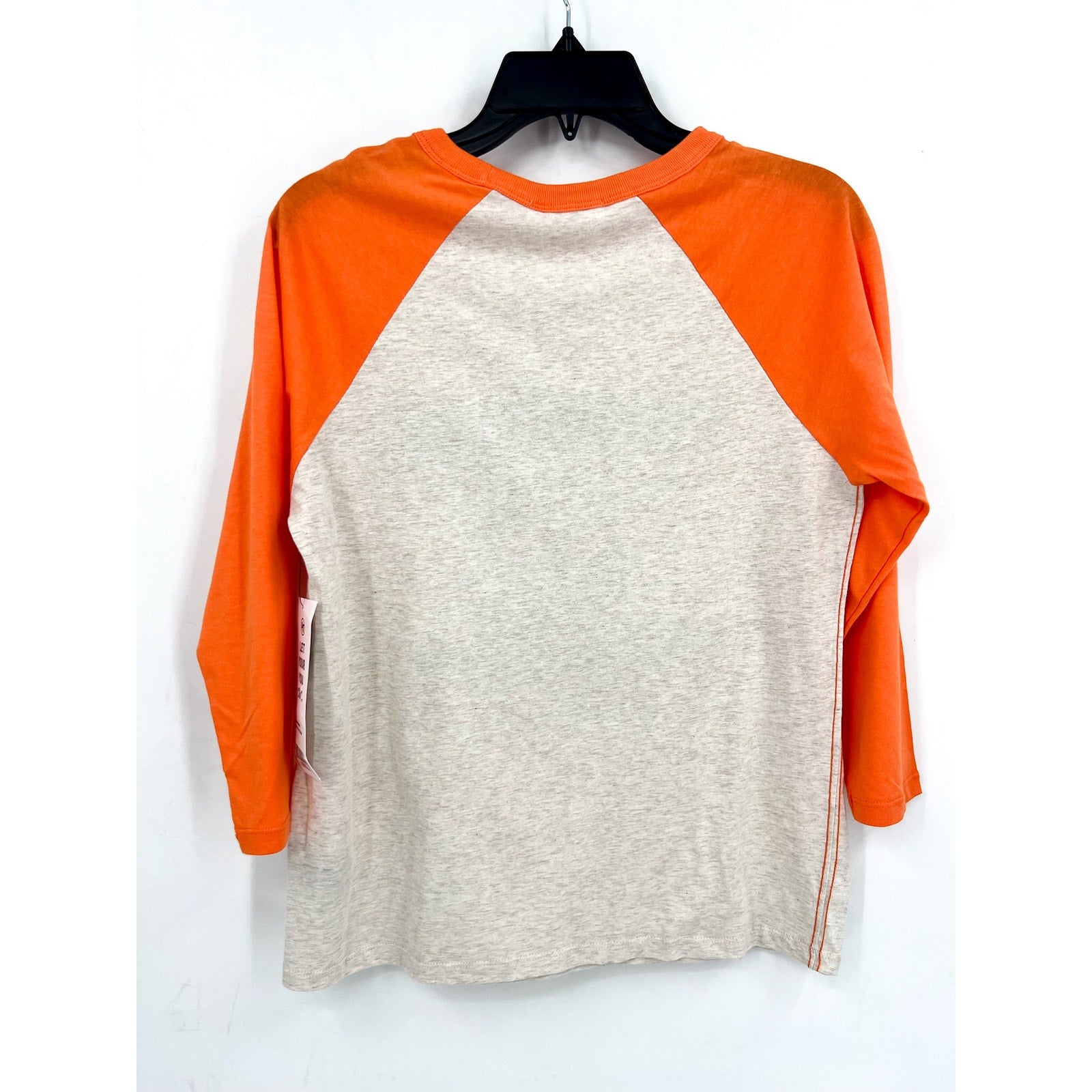 47 BRAND Womens Sam Houston Bearkats Baseball Tee XL Grey Orange Raglan NWT