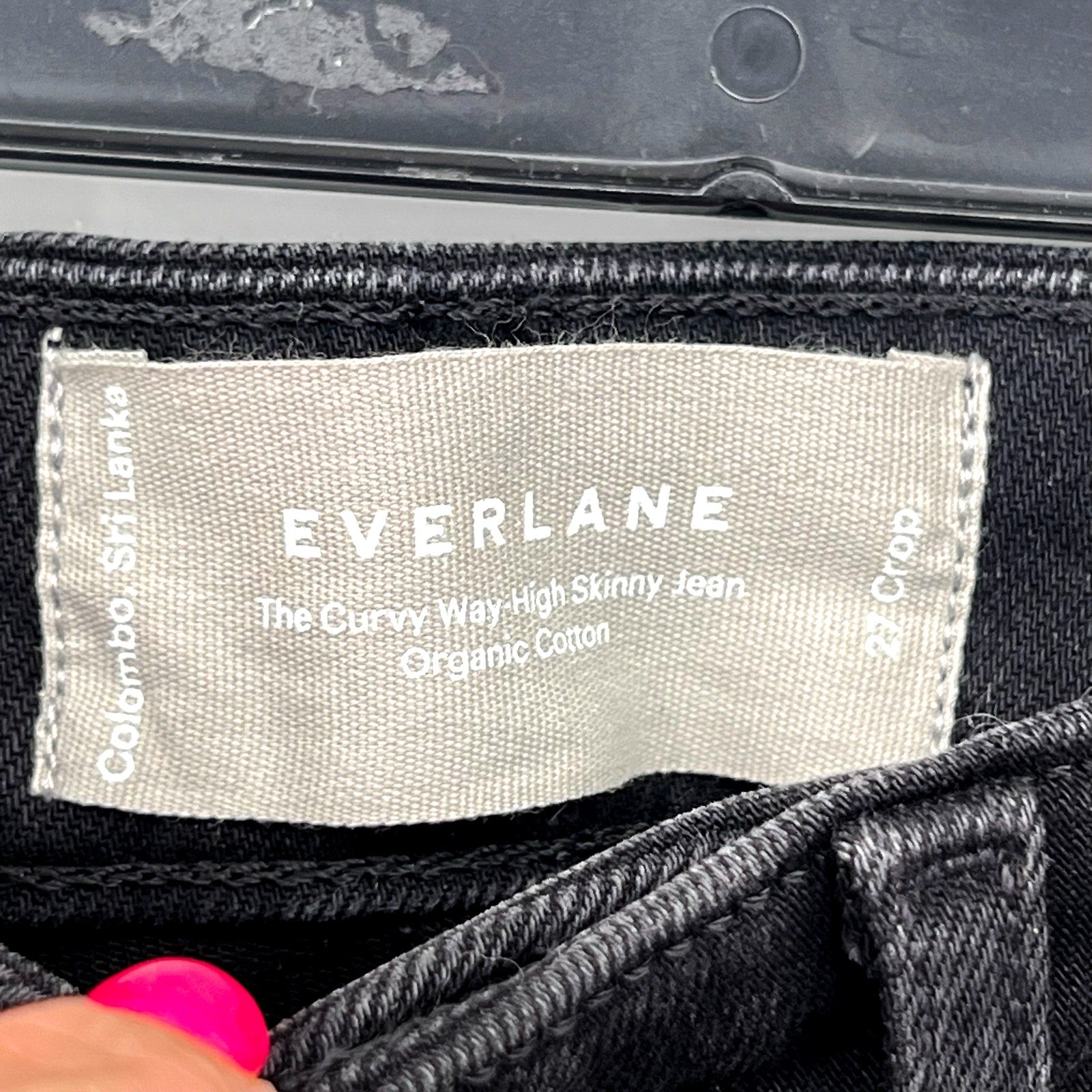 EVERLANE Women's The Way-High Curvy Skinny Jeans Size 27 Crop US 4 Black NWT