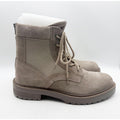 Saint Morta Mens Legion Combat Boots Size 10 EU 44 Taupe Grey Suede NIB