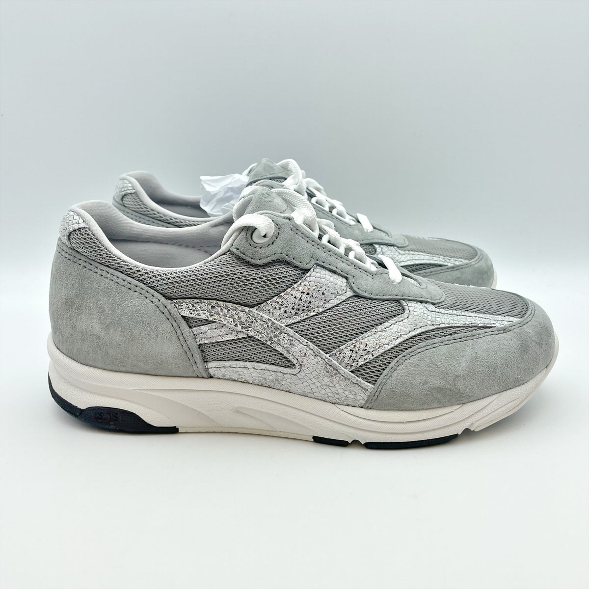 SAS Womens Tour Mesh Sneakers Size 12 M Grey White Comfort Walking NIB