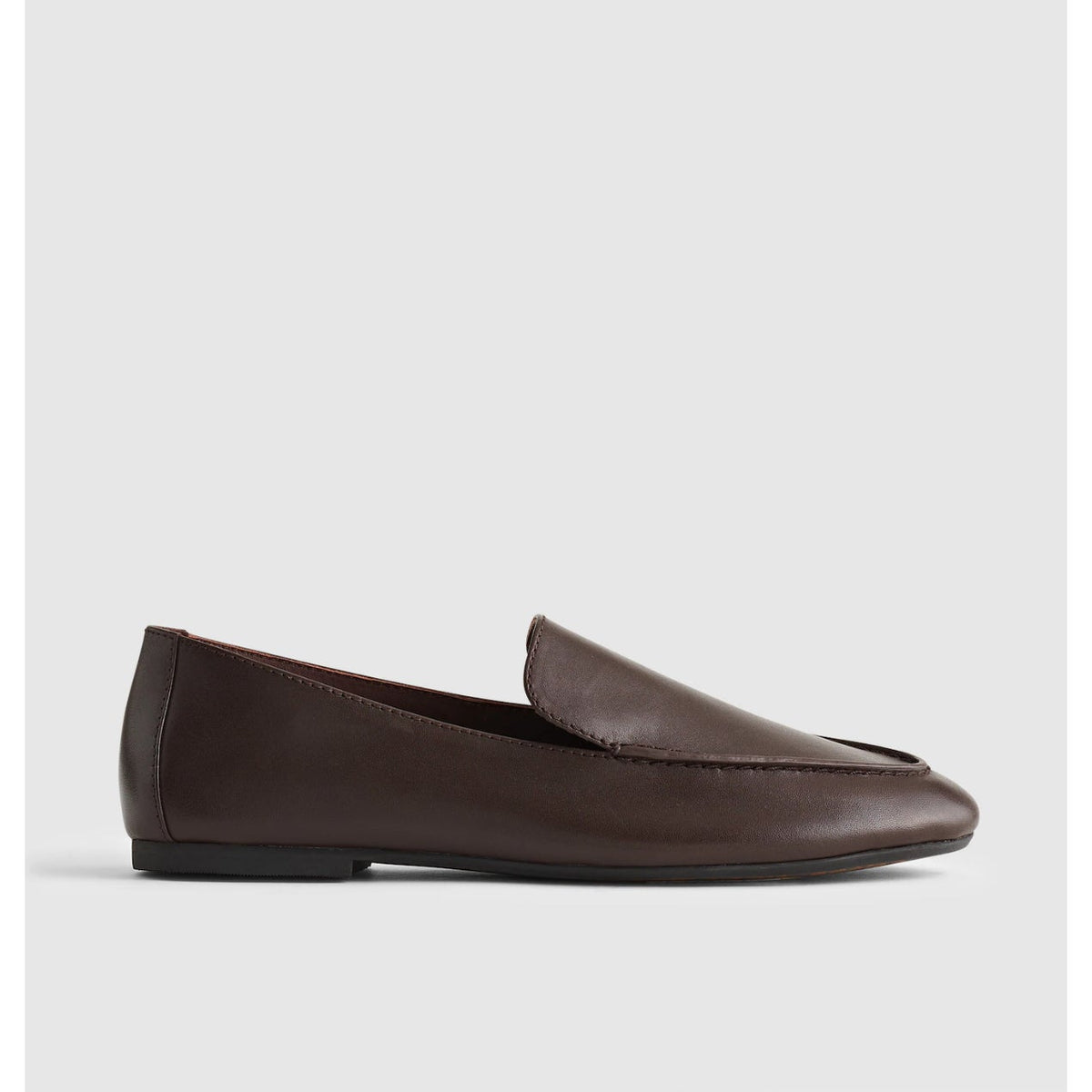 Madewell Womens The Dolli Glove Loafer Size 8.5 Dark Carob Brown Leather NIB
