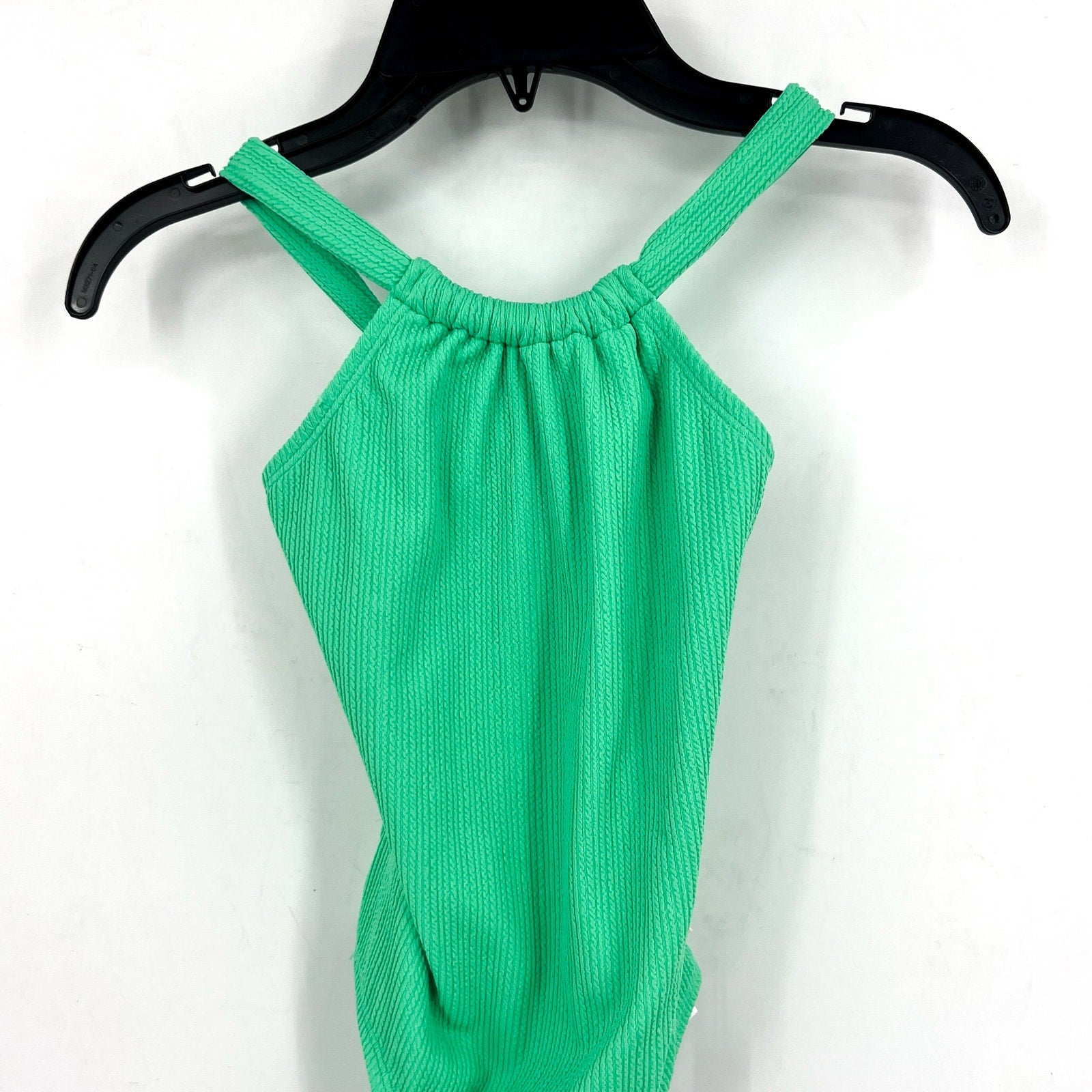 SEAFOLLY Girls Essential Crossback One Piece US 8 Jade Green High Neck NWT