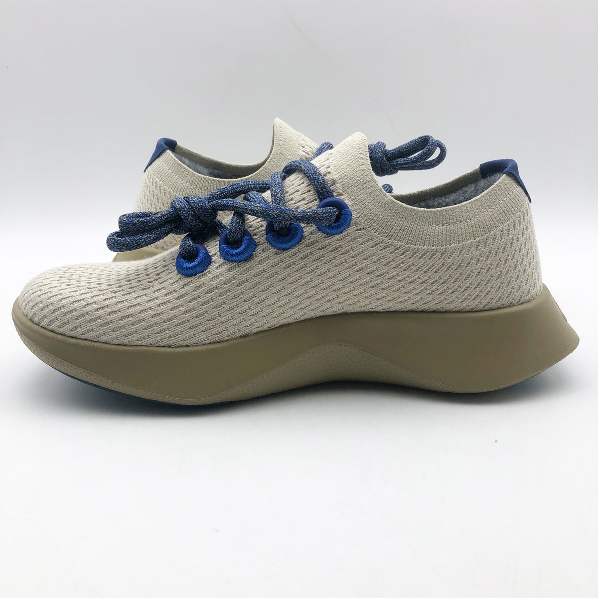 AllBirds Womens Tree Dasher 1 Casual Sneakers Size 5.5 Seek Beige Blue NIB