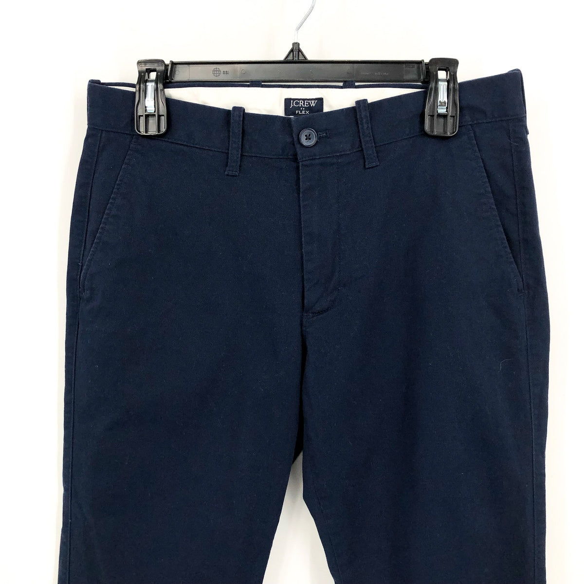 J.CREW Mens Straight-Fit Flex Chino Pants 31x30 Navy Blue Flat Front H3186 NWOT