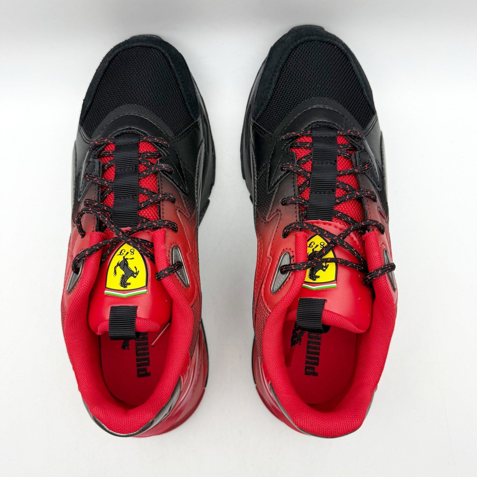 Puma Mens Ferrari Mirage Sport Sneakers US 7 EU 39 Black Red Athletic NIB