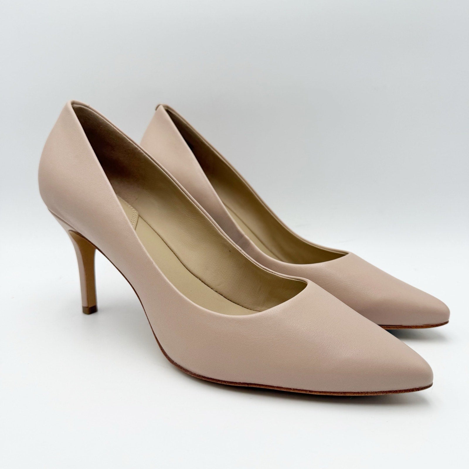 Aldo Womens Coronitiflex Pumps Size 11 M EU 42.5 Nude Bone Leather NWOB