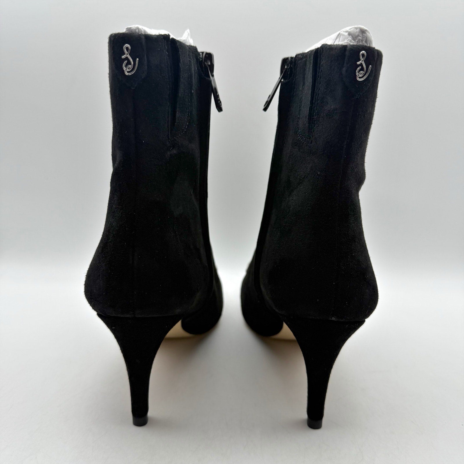 Sam Edelman Womens Ulissa Luster Ankle Bootie US 8 M Black Suede Rhinestone NWOB