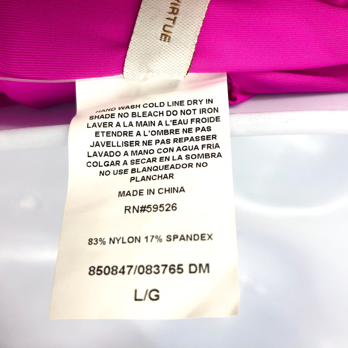 BECCA Women's Color Code V-Wire One Piece Swimsuit Large Vivid Pink Stretch NWT