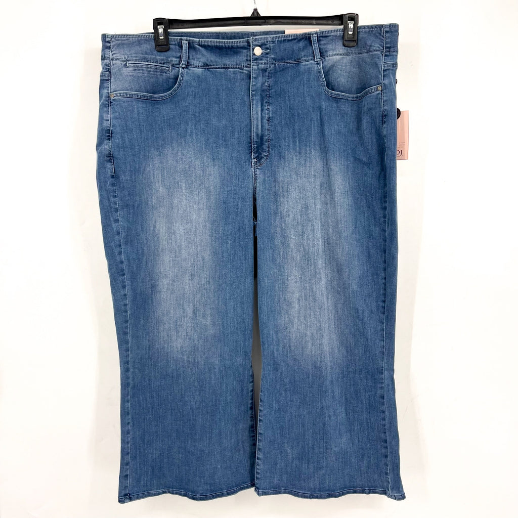 NYDJ Womens Cool Embrace Major Wide Leg Capri Jeans 24WL Compass Blue NWT