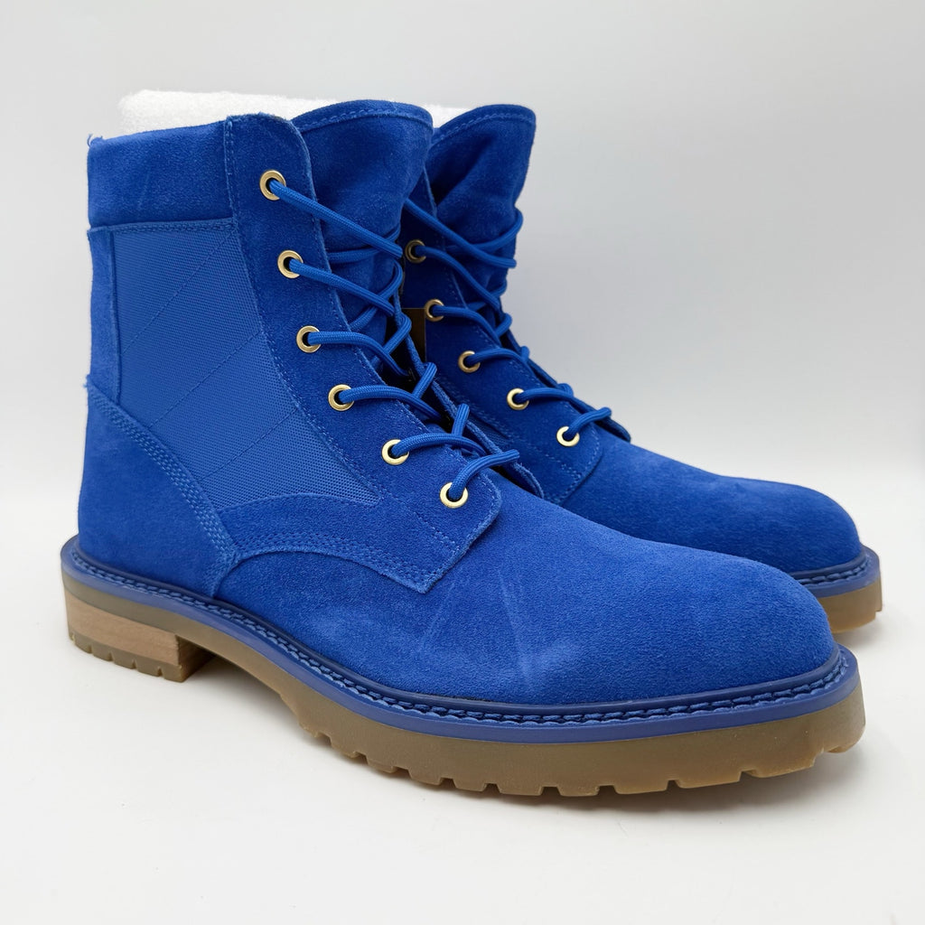 Saint Morta Mens Legion Ankle Combat Boots Size 11 EU 45 Blue Gum Suede NIB