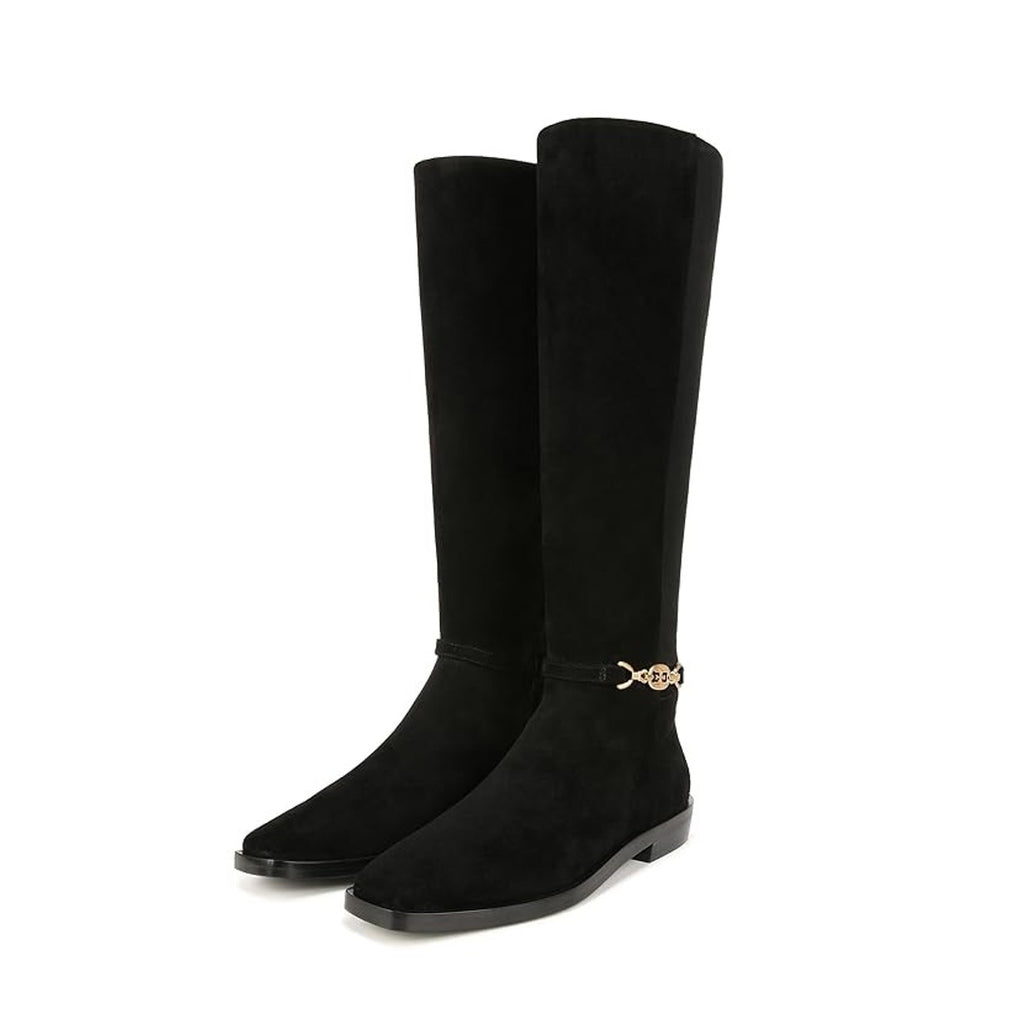 Sam Edelman Womens Clive Knee High Boots US 10.5 EU 41.5 Black Suede NIB