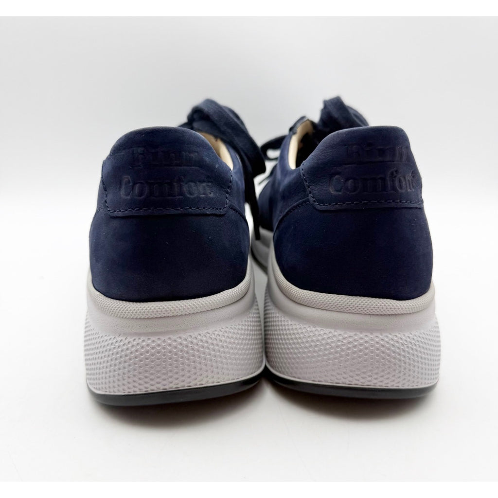 Finn Comfort Men's Casual Brandon Sneaker US 9 UK 8.5 Blue Leather Suede NWOB