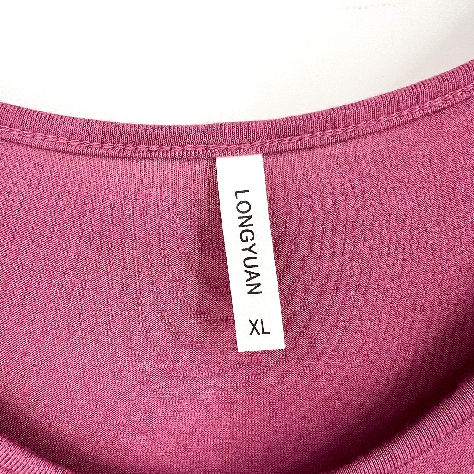 LONGYUAN Womens Stretchy Sun Tank Dress XL Purple Pockets NWOT