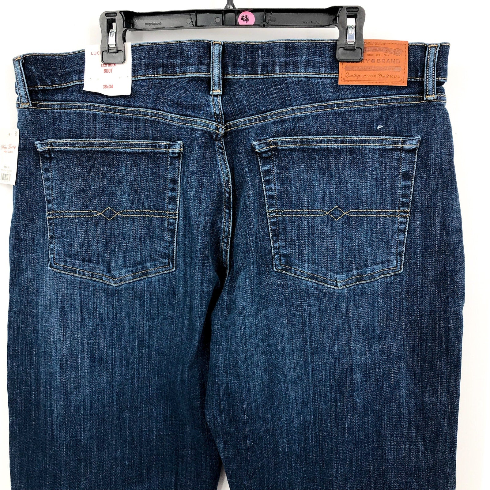 LUCKY BRAND Men's Easy Rider Bootcut Jeans 38x34 Dawson Blue COOLMAX NWT