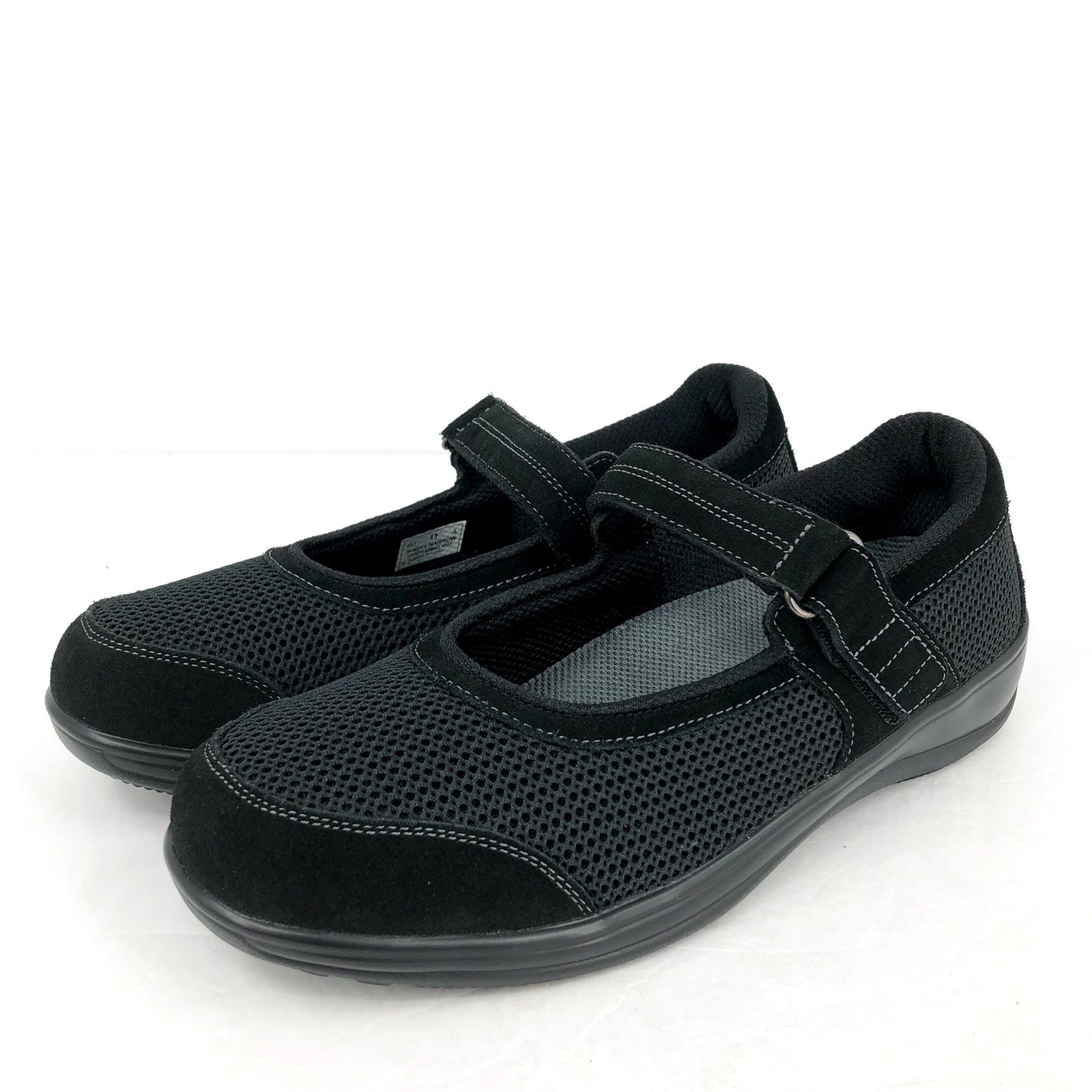 ORTHOFEET Womens Chattanooga Mary Jane Flat US 11 Narrow Black Suede NIB