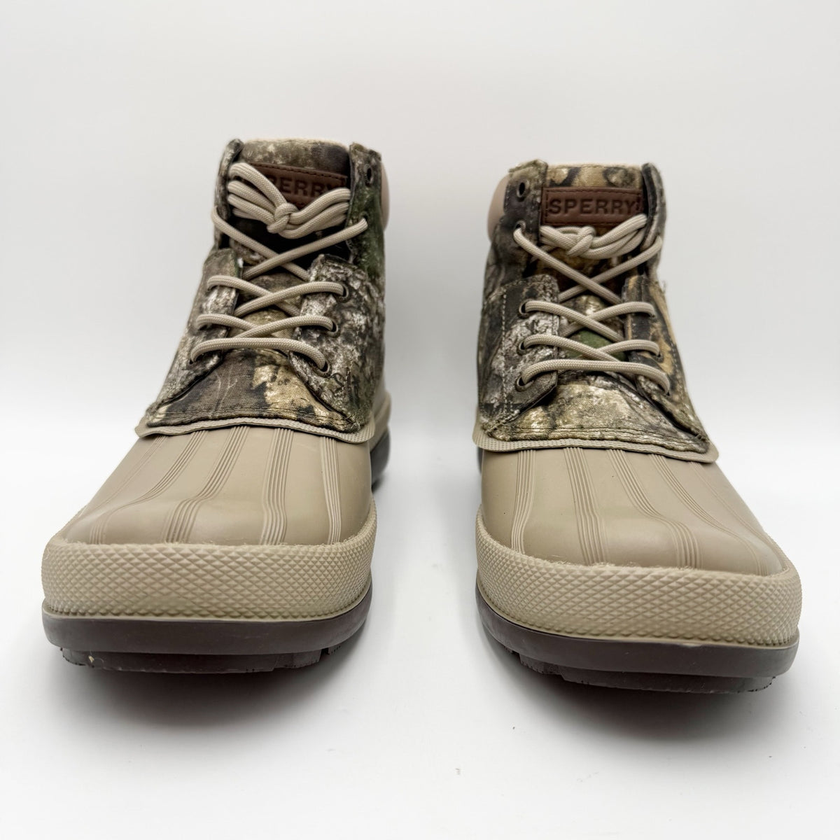 Sperry Mens Coldbay Chukka Realtree Duck Boots US 10 M Green Tan Waterproof NIB