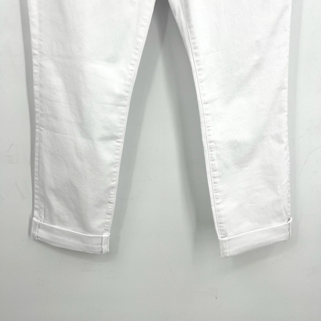 KUT FROM THE KLOTH Womens Catherine Boyfriend Jeans Size 10 Optic White NWT