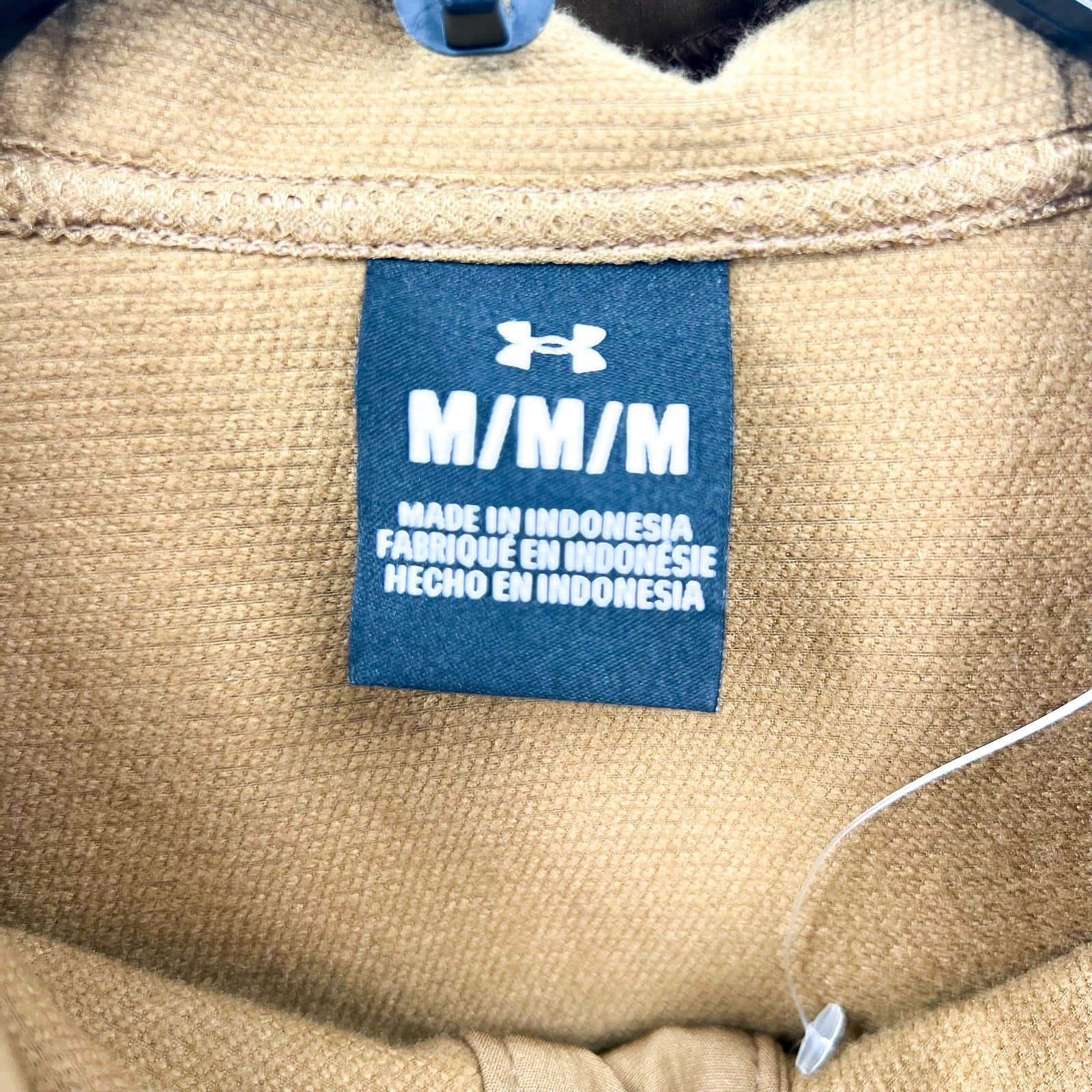 UNDER ARMOUR UA Vibe StormShell Jacket Hoodie Medium Tan Water Resistant NWOT