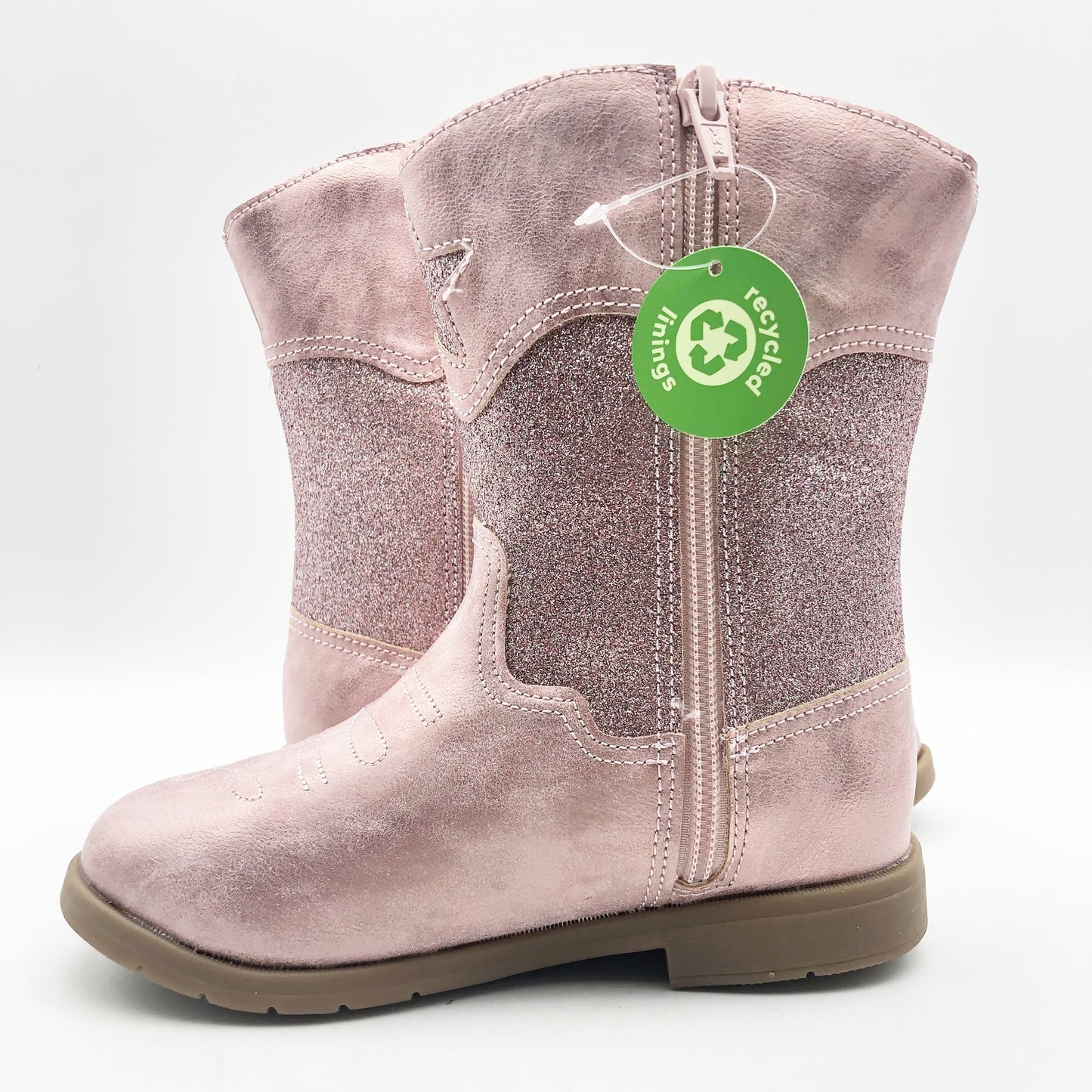 Stride Rite Girls SR Wynona Blush Boots Size 2 Toddler Shoes Pink Sparkle NIB