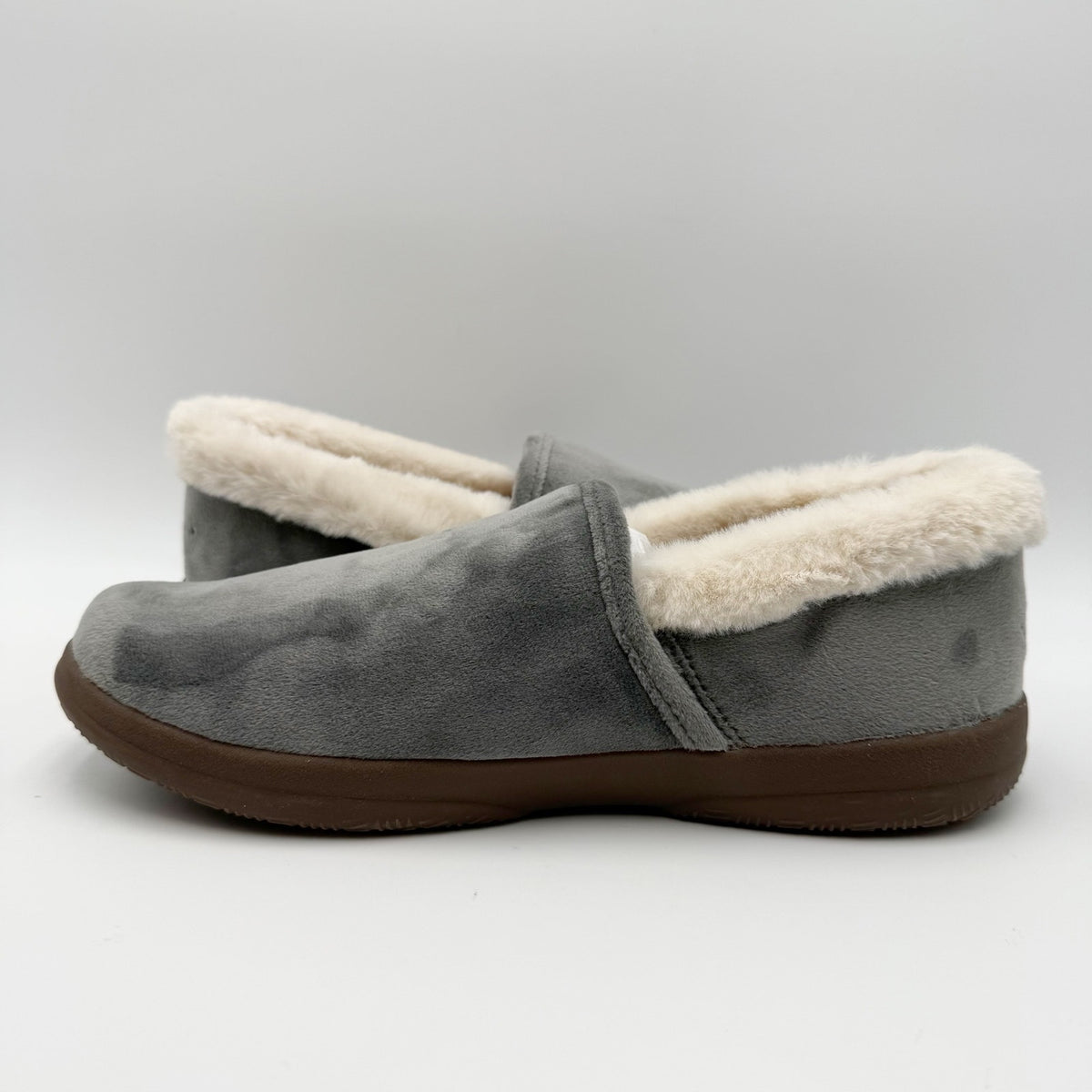 Vionic Womens Clare Slippers Size 8 M EU 38.5 Grey Charcoal Slip On NIB