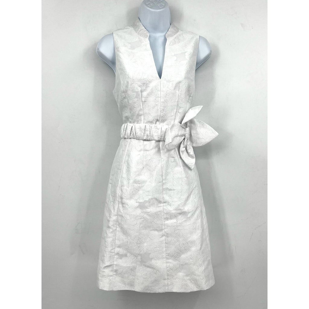 LILLY PULITZER Womens Tazie Fit & Flare Dress Size 8 Resort White Jacquard NWT