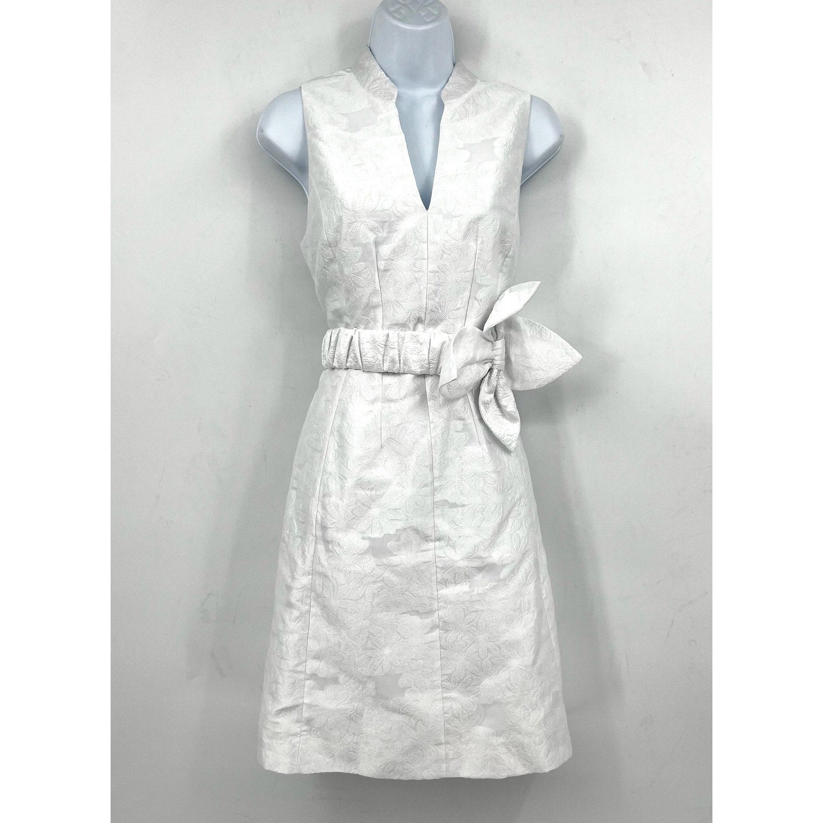 LILLY PULITZER Womens Tazie Fit & Flare Dress Size 8 Resort White Jacquard NWT