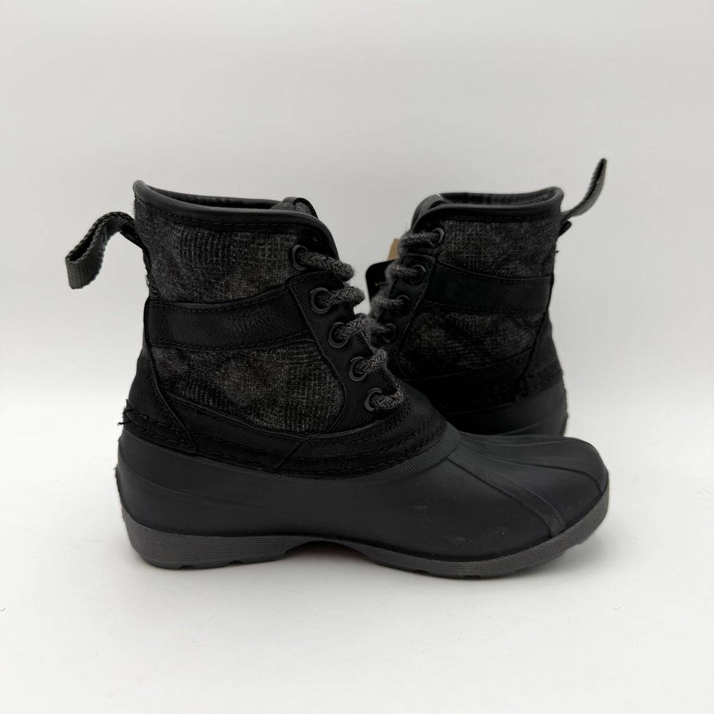 Kamik Girls Mid-Calf Winter Boots US 12 EU 30 Black Waterproof Insulated NIB